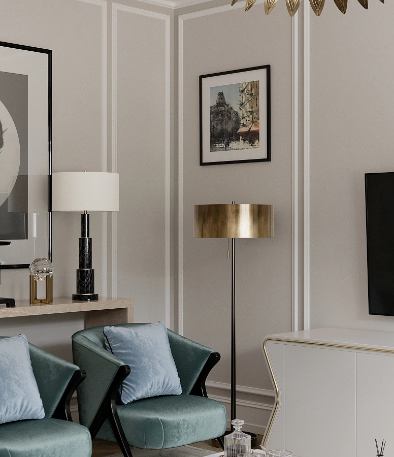 Дизайн-проект интерьера Квартира в ЖК АЛЫЕ ПАРУСА 139 кв.м