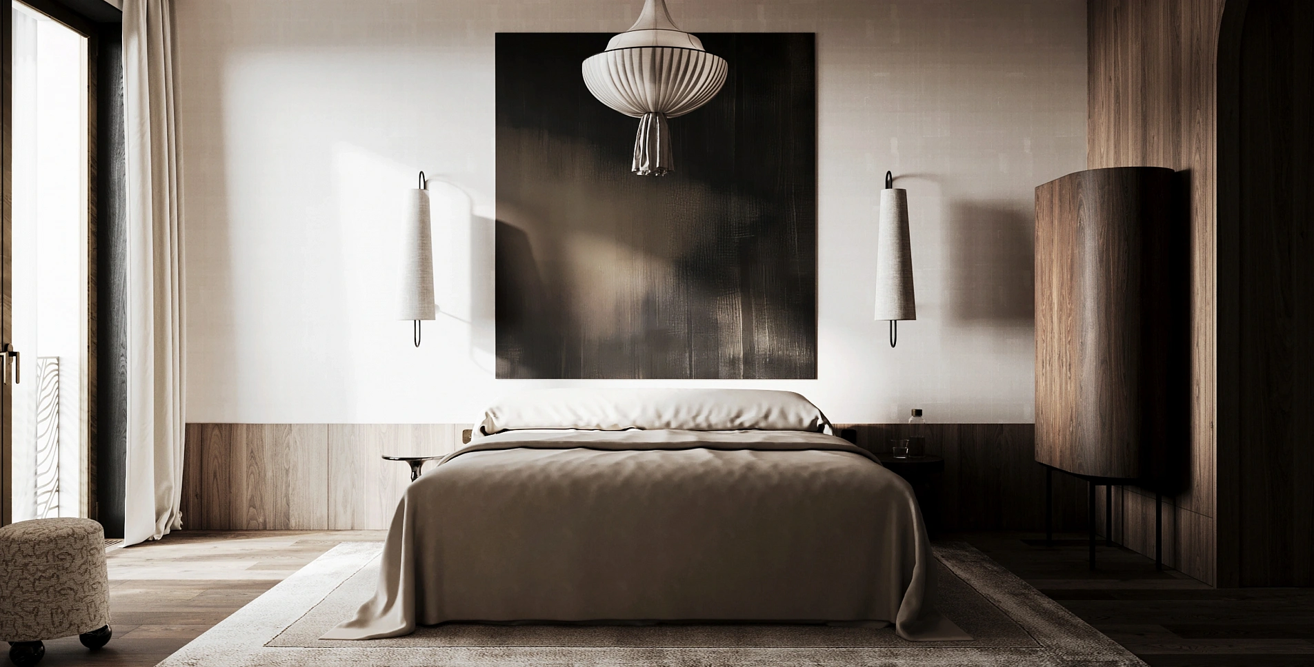 Интерьер спальни в стиле модерн от Balcon Studio