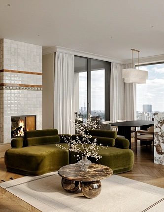 Дизайн-проект интерьера квартиры в ЖК Логос 182 кв.м